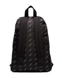 Мужской черный рюкзак с принтом от Balenciaga