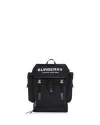 Мужской черный рюкзак с принтом от Burberry
