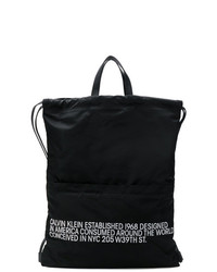 Мужской черный рюкзак с принтом от Calvin Klein 205W39nyc