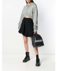 Женский черный рюкзак с принтом от Diesel