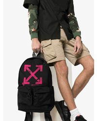 Мужской черный рюкзак с принтом от Off-White