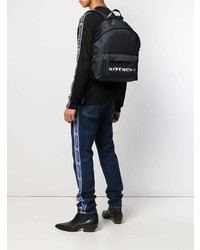 Мужской черный рюкзак с принтом от Givenchy