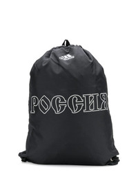 Мужской черный рюкзак с принтом от Gosha Rubchinskiy