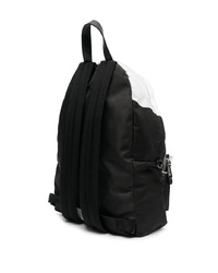 Мужской черный рюкзак с принтом от Moschino