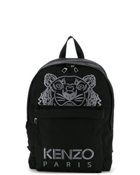 Мужской черный рюкзак с принтом от Kenzo