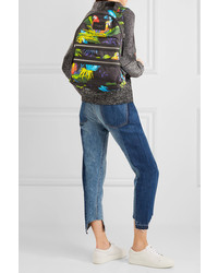 Женский черный рюкзак с принтом от Marc Jacobs