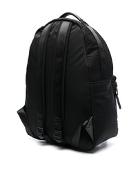 Мужской черный рюкзак с принтом от VERSACE JEANS COUTURE