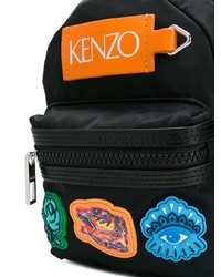 Мужской черный рюкзак с принтом от Kenzo