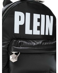 Женский черный рюкзак с принтом от Philipp Plein