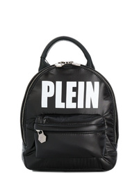 Женский черный рюкзак с принтом от Philipp Plein