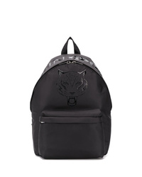 Мужской черный рюкзак с принтом от Plein Sport