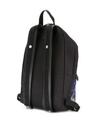 Мужской черный рюкзак с принтом от Etro