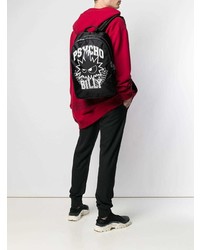 Мужской черный рюкзак с принтом от McQ Alexander McQueen