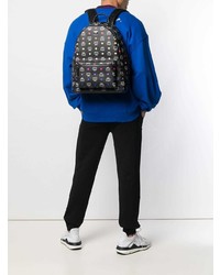 Мужской черный рюкзак с принтом от MCM