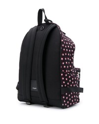 Мужской черный рюкзак с принтом от Saint Laurent