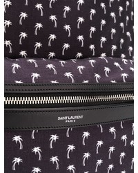 Мужской черный рюкзак с принтом от Saint Laurent