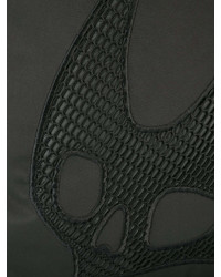 Женский черный рюкзак с украшением от MCQ