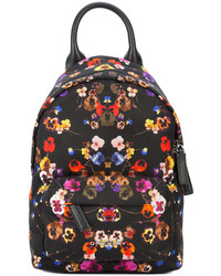 Женский черный рюкзак с цветочным принтом от Givenchy
