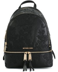 Женский черный рюкзак с цветочным принтом от MICHAEL Michael Kors