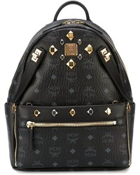 Женский черный рюкзак с шипами от MCM