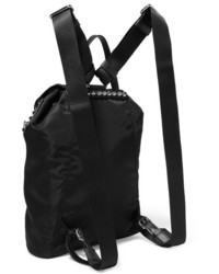 Женский черный рюкзак с шипами от Prada