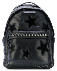 Женский черный рюкзак со звездами от Stella McCartney