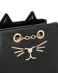 Женский черный рюкзак от Charlotte Olympia