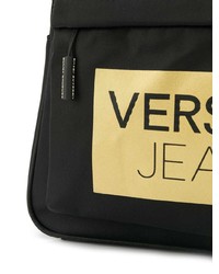 Мужской черный рюкзак от Versace Jeans