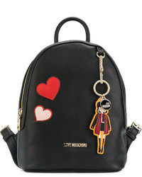Женский черный рюкзак от Love Moschino