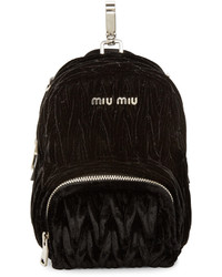 Женский черный рюкзак от Miu Miu