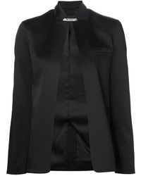 Женский черный сатиновый пиджак от Alexander Wang
