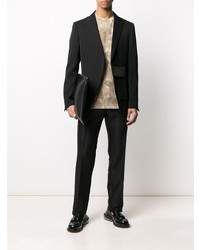 Мужской черный сатиновый пиджак от 1017 Alyx 9Sm