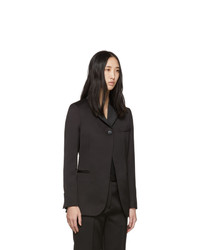 Женский черный сатиновый пиджак от 3.1 Phillip Lim