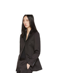 Женский черный сатиновый пиджак от 3.1 Phillip Lim