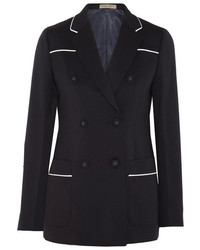 Женский черный сатиновый пиджак от Bottega Veneta