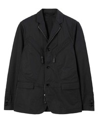 Мужской черный сатиновый пиджак от Burberry