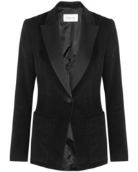 Женский черный сатиновый пиджак от Pallas