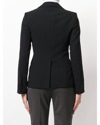Женский черный сатиновый пиджак от P.A.R.O.S.H.