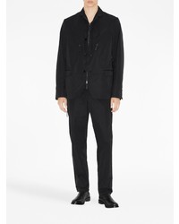 Мужской черный сатиновый пиджак от Burberry