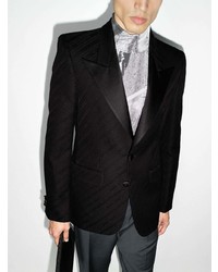 Мужской черный сатиновый пиджак от Givenchy