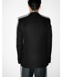 Мужской черный сатиновый пиджак от Givenchy