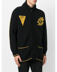 Мужской черный свитер на молнии с принтом от Stella McCartney