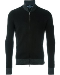 Мужской черный свитер на молнии от Armani Jeans