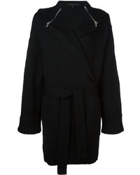 Женский черный свитер на молнии от Barbara Bui