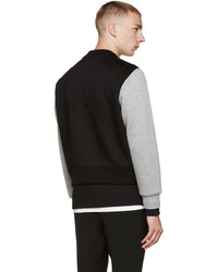 Мужской черный свитер на молнии от Neil Barrett