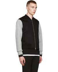 Мужской черный свитер на молнии от Neil Barrett