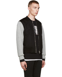 Мужской черный свитер на молнии от Neil Barrett