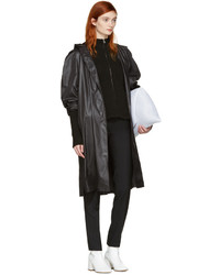 Женский черный свитер на молнии от MM6 MAISON MARGIELA