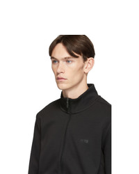 Мужской черный свитер на молнии от BOSS