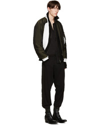 Мужской черный свитер на молнии от Haider Ackermann